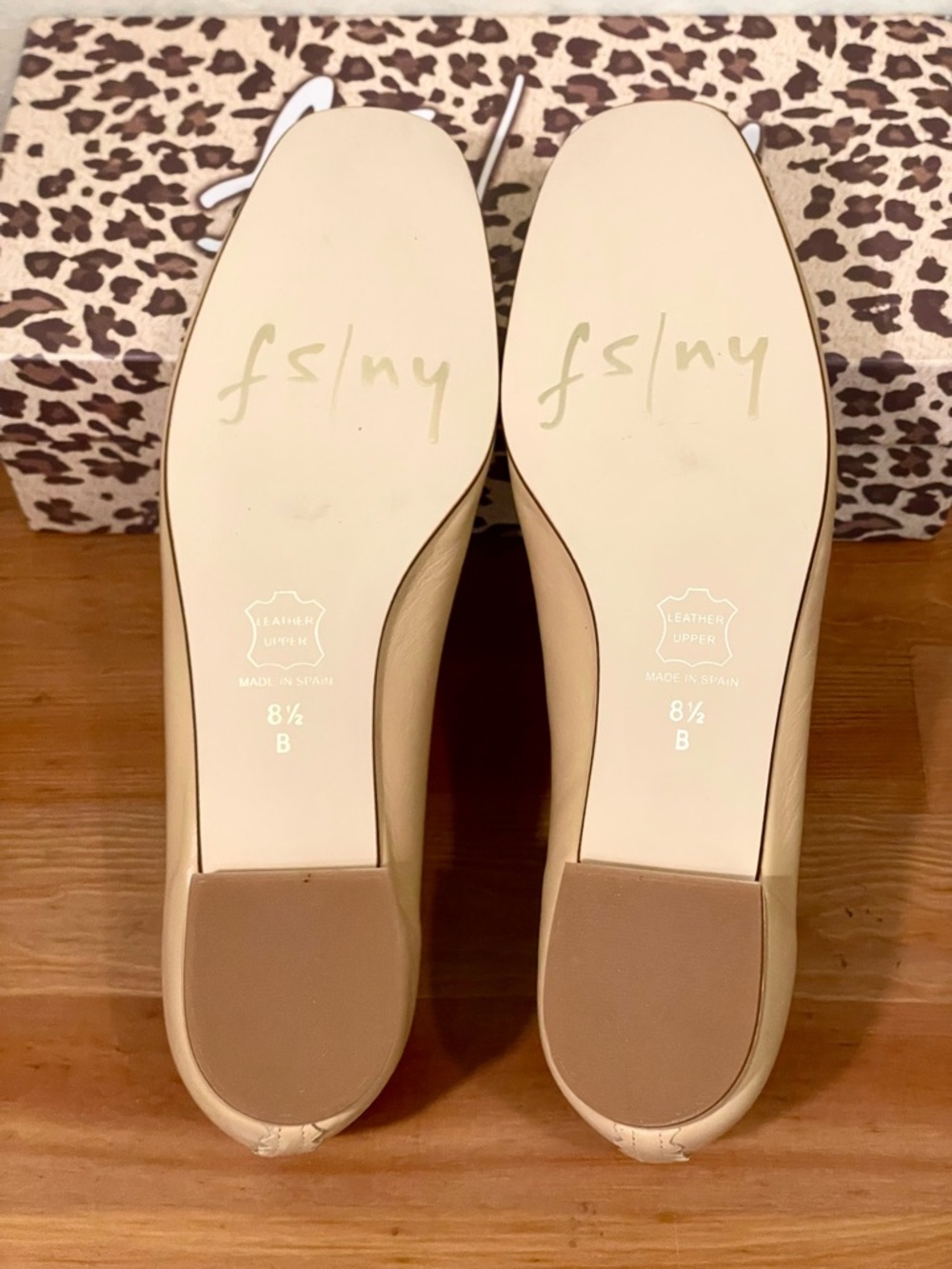 BRAND NEW FS/NY French Sole Jasmine Beige Ballet Flats Size 8.5 Women - Picture 3 of 3